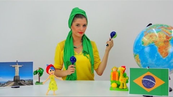 Модная география. БРАЗИЛИЯ - Видео для детей. Футбол, карнавал и бразильский кофе.