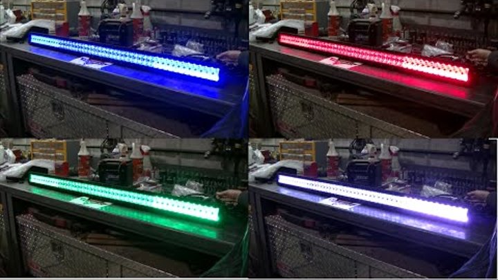 Auxbeam 52" V Series RGBW LED Light Bar Bluetooth Controlled Overview