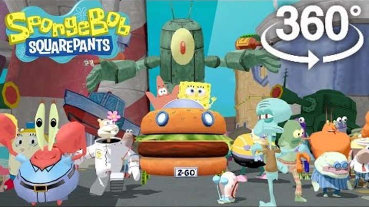 Spongebob Squarepants! - 360° Adventure Video! - (The First 3D VR Game Experience!)