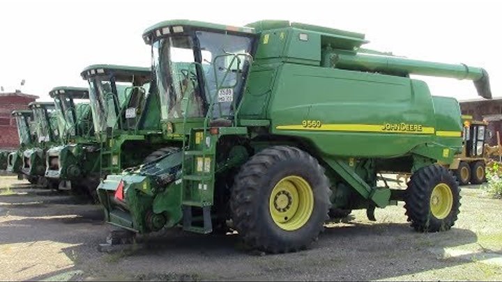 Б/у импорт или Российская техника? Зерноуборочные комбайны John Deere 9560. Обзор 2017 Б/у импорт или Российская техника? Зерноуборочные комбайны John Deere 9560. Обзор 2017
