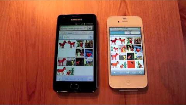 iPhone 4s vs Galaxy S II web browser test iPhone 4s vs Galaxy S II web browser test