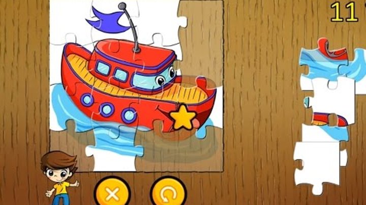 Пазл для Детей. Развивающая Игра для Малышей. Мультики. Puzzle - Pojazdy Пазл для Детей. Развивающая Игра для Малышей. Мультики. Puzzle - Pojazdy