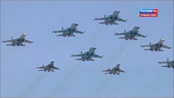 Russia TV - Russia Victory Day Parade 2013 : Full Air Force Segment [1080p]