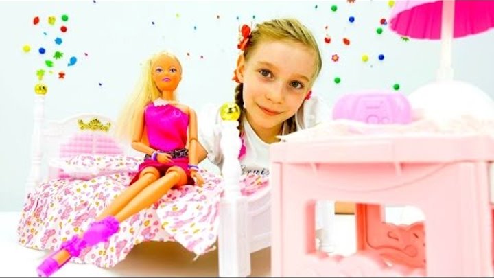 Кукольный домик для БАРБИ! Игры дизайн для девочек. Видео мастер класс, распаковка мебели для кукол