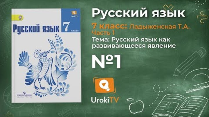 Задание № 1 — Русский язык 7 класс (Ладыженская, Баранов, Тростенцова) Задание № 1 — Русский язык 7 класс (Ладыженская, Баранов, Тростенцова)