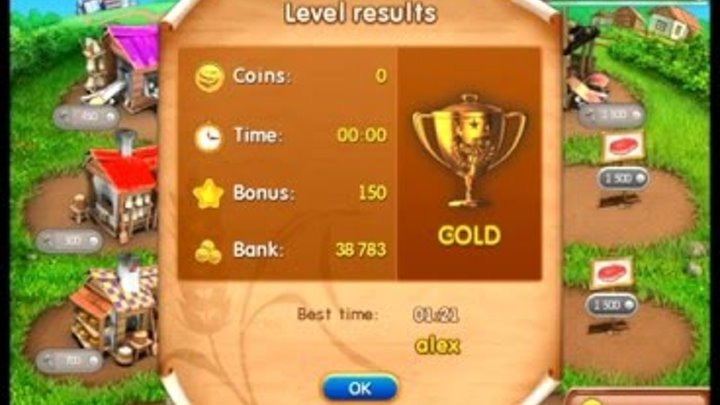 Farm frenzy 2 only GOLD (level 31) Product street 1 Веселая ферма 2 Фабрикатная 1 (уровень 31)