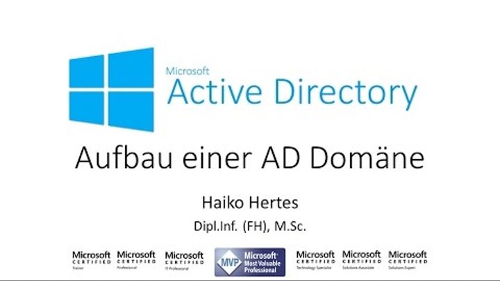 Windows Server 2016: Aufbau einer Active Directory Domäne (AD)