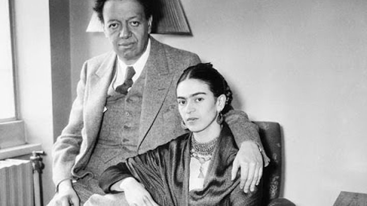 Frida Kahlo, Diego Rivera y Leon trotsky