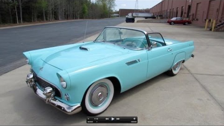 1955 Ford Thunderbird Roadster Start Up, Exhaust, and In Depth Tour