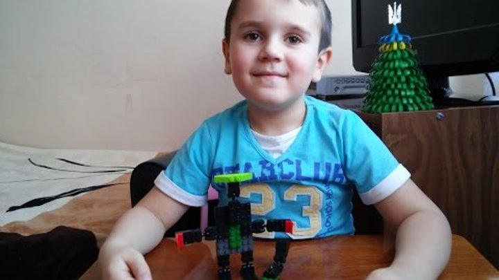 Поделки из конструктора Lego. Робот и такса. My Own Creation