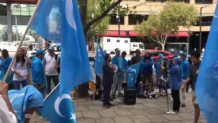 Митинг против геноцида мусульман в Китае прошел 15.03.2018 в Австралии