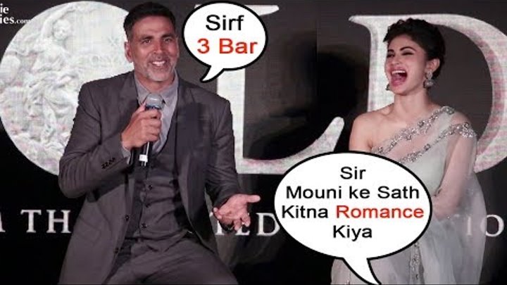 Akshay Kumar & Mouni Roy's FUNNY MOMENTS At GOLD Music Launch Event Akshay Kumar & Mouni Roy's FUNNY MOMENTS At GOLD Music Launch Event
