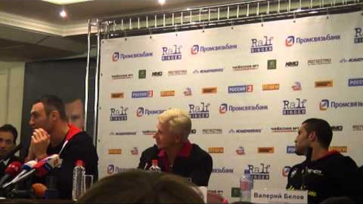 Пресс-конференция Кличко и Чарра после боя (ч2.)