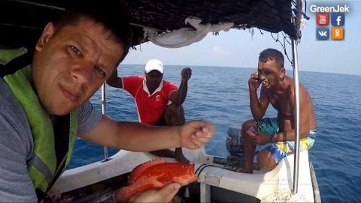Рыбалка в Индийском Океане - Fishing in the Indian Ocean - Sri Lanka - Шри Ланка, Хиккадува