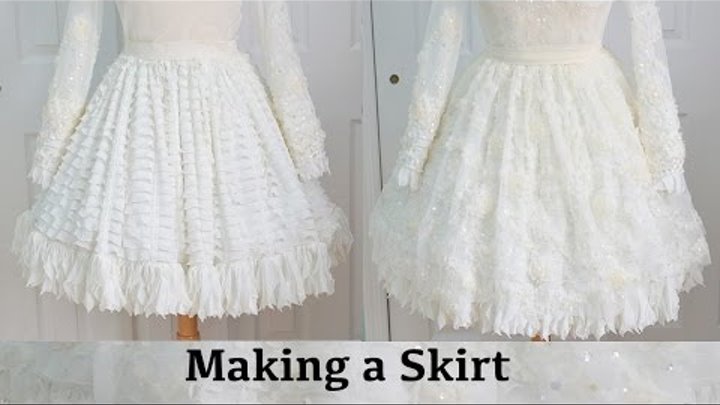 Making a Skirt : The Fluffy Feathered Dress, Part One