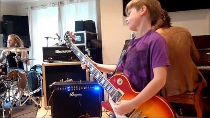 8 year old guitarist Harry Esson jams at rock school with The Crave 8 year old guitarist Harry Esson jams at rock school with The Crave