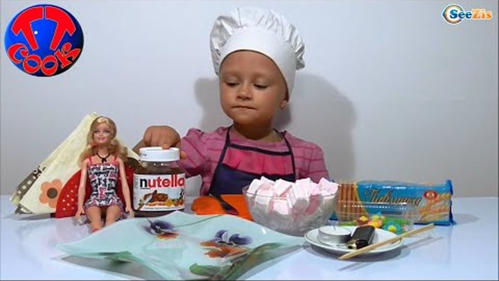 ✔ Doll Barbie and Yaroslava are preparing delicious pastry. Кукла Барби готовит печенье. Серия 28