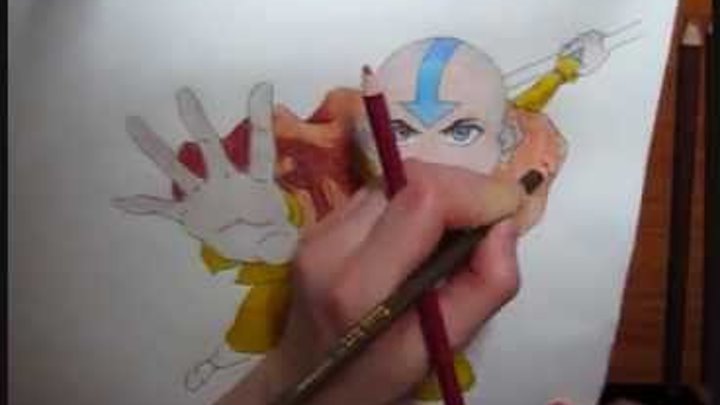 Drawing Aang from Avatar смотреть онлайн Drawing Aang from Avatar