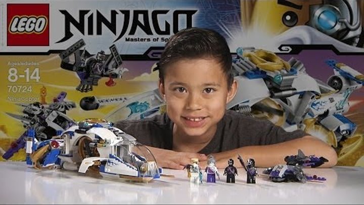 NINJACOPTER - LEGO NINJAGO 2014 Set 70724 - Time-lapse Build, Unboxing & Review!