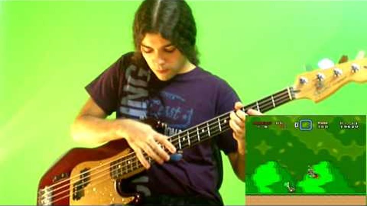 Super Mario World On The BASS Guitar (Two Handed Bass Solo)