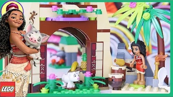 LEGO Disney Moana's Island Adventure Build Princess Review Silly Play - Kids Toys