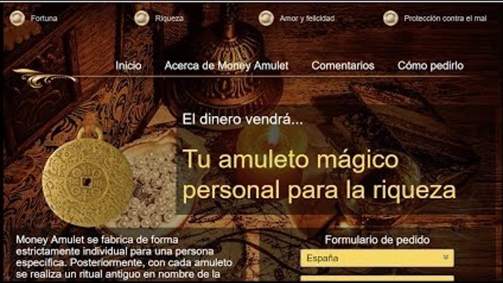 Money amulet Spain - El dinero vendrá - Tu amuleto mágico personal para la riqueza