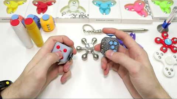 Фиджет Игрушки Спиннеры неодимовая ручка, стресс кубик \ Best fidget hand spinners antistress toys