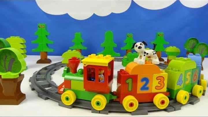 Строим из Лего Дупло (Lego Duplo), Unboxing, LEGO DUPLO 10558 Number Train - Поезд Считай и играй