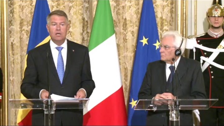 Declarație de presă comună a Președintelui României, Klaus Iohannis, și Președintele Italiei, Sergio Declarație de presă comună a Președintelui României, Klaus Iohannis, și Președintele Italiei, Sergio