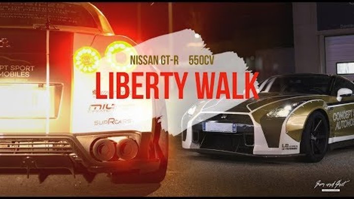 NISSAN GT-R LIBERTY WALK ARMYTRIX exhaust!!! 💥 GT-R35 3.8 V6 550HP