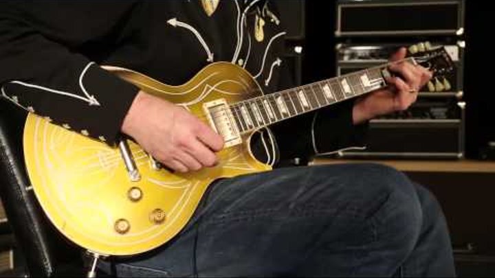Gibson Custom Shop Billy Gibbons 1957 Pinstripe Les Paul Goldtop Aged • SN: GIBBONSGT046