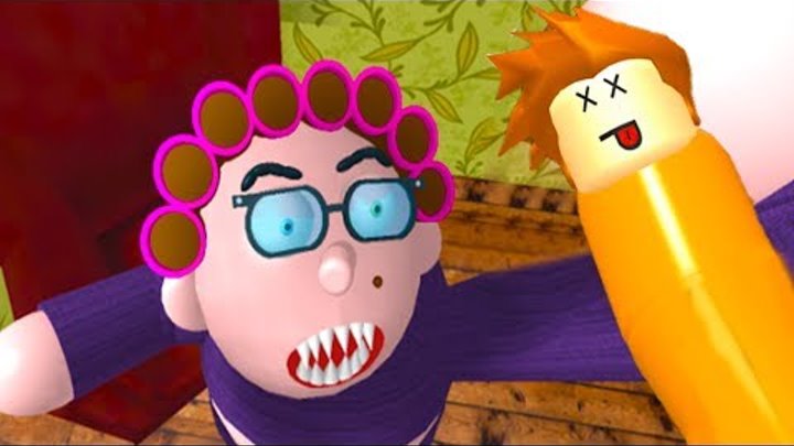 КАНИКУЛЫ у БАБУЛИ ROBLOX Побег Бабушка хочет кушать приключения мульт героя Смешное видео для детей