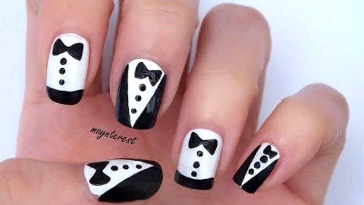 2 DISEÑOS de UÑAS ESMOQUIN | SMOKING NAIL ART смотреть онлайн 2 DISEÑOS de UÑAS ESMOQUIN | SMOKING NAIL ART