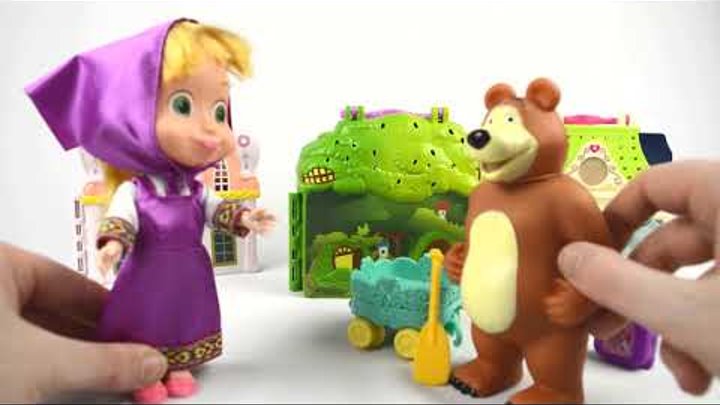 Мультики с игрушками. Маша и Медведь - в поисках клада! Часть 1