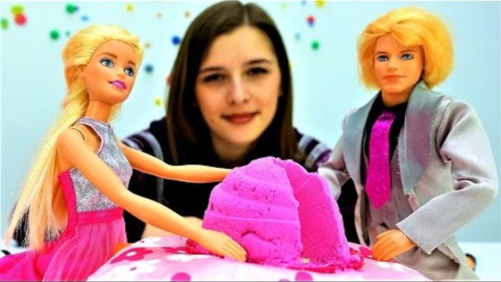 Видео для девочек про куклы: #Барби и #Кен - праздничный ужин на новый год . Игры готовить