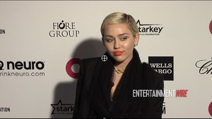 Miley Cyrus 23rd Annual Elton John AIDS Foundation Academy Awards Viewing Party