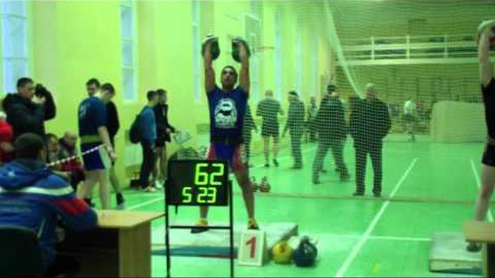 Чемпионат Санкт Петербурга 2015г ДЦ Рачинский Сергей 24 кг 113 раз шестое место Это Питер !!!