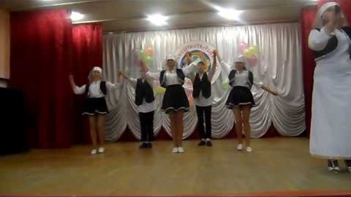 Евреи. Выступление Байчуровской школы. Танец "Хава Нагила".