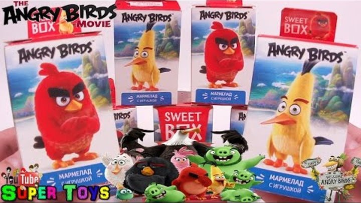 СВИТ БОКС Angry Birds Movie Энгри Бёрдс В Кино Коробочки Сюрприз Sweet Box Unboxing Surprise Toys