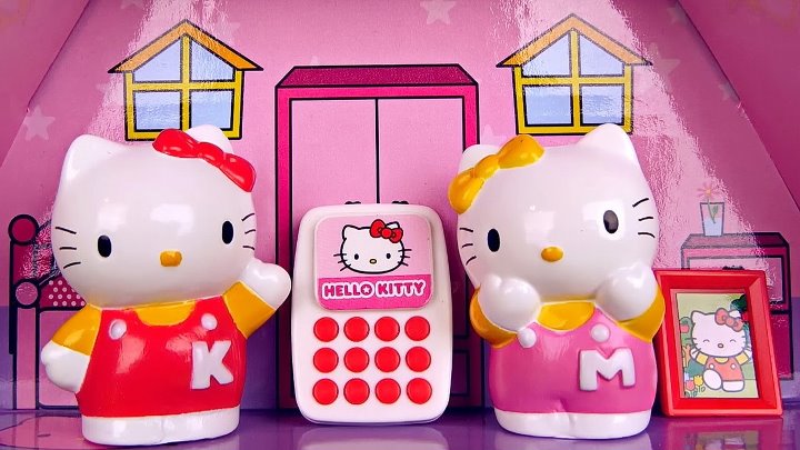 Носики Курносики • Hello Kitty и её домик - Видео с игрушками для девочек Hello Kitty and her house