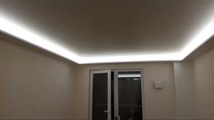 потолок с нишей для подсветки