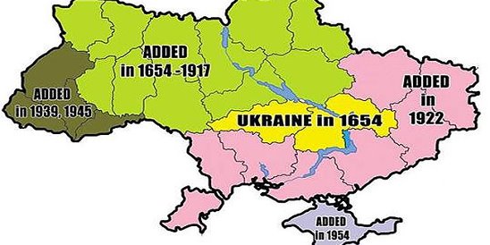 Карта украины 1654